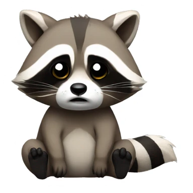 Raccoon wake up  sticker