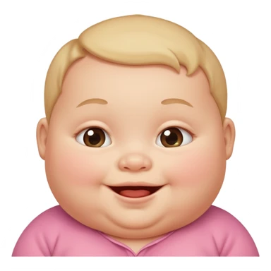 Fat baby sticker