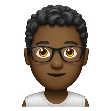 A black boy driving a car with glasses one sticker