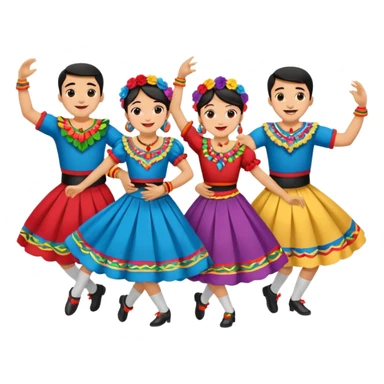 cueca dancers emogi dancing sticker