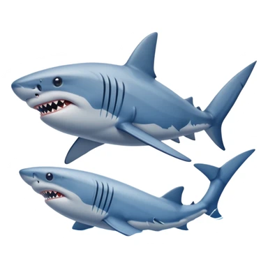 Shark with blue nikes  sticker