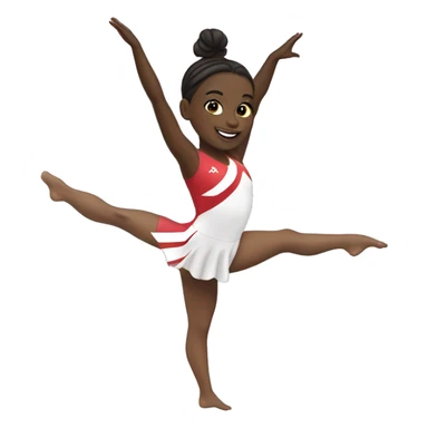summer olympics girl cartwheel gymnastics sticker