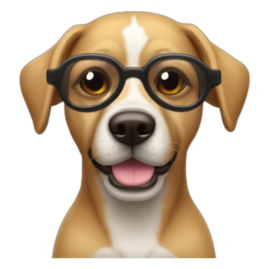 Perro con gafas oscuras sticker