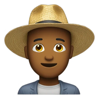 emoji qui pleure avec un chapeau sticker