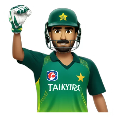 Babar azam sticker