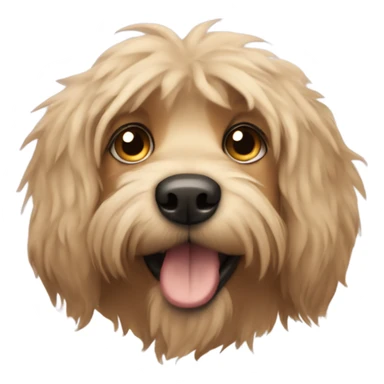 Scruffy tan dog sticker