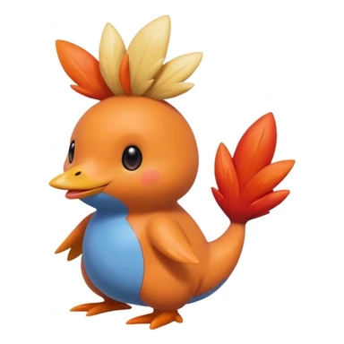 Mudkip-Tepig-Torchic-fusion (full body) sticker