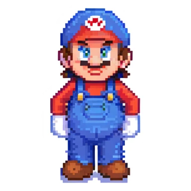 Modern Super Mario sticker