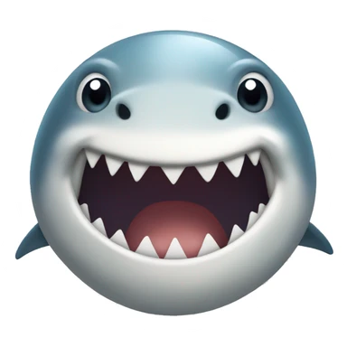 Funny shark. sticker