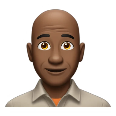 uncle ben african man with baldness rice brand sticker