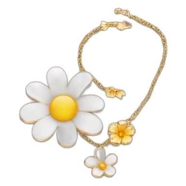 Jewellery with flower sticker