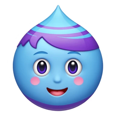 pirulito azul claro e roxo claro sticker