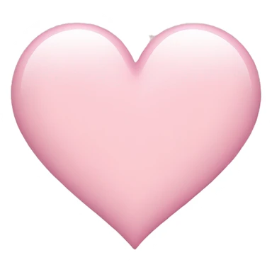 light pink heart sticker