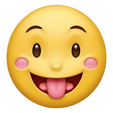 winking tongue out emoji  sticker