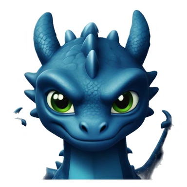 Serious dragon as night fury sticker