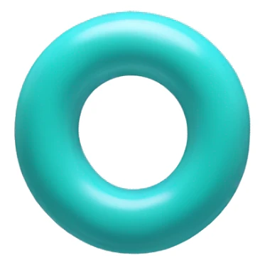 Pool with rubber ring  sticker