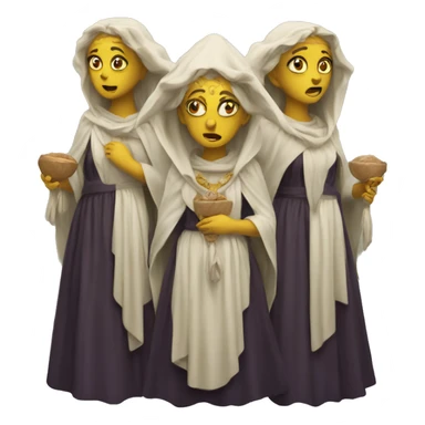 Hekate triple headed sticker