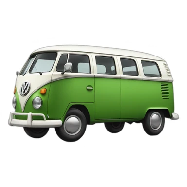 green first generation Volkswagen  sticker