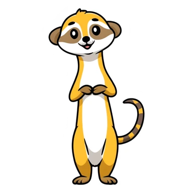 Meerkat sign welcome  sticker