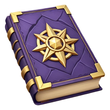 low poly book of spells sticker