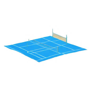 Beach volleyball court sticker