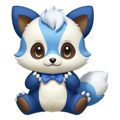 Pancham-Oshawott-Meowstic-Fakémon-fusion-creature  sticker