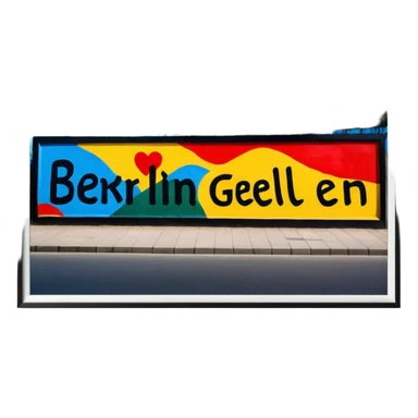 East side gallery of berlin  sticker