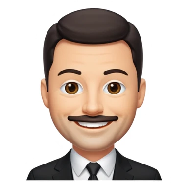 Jimmy Kimmel with black suit sticker