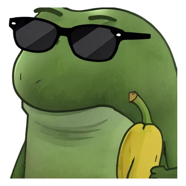 A banana who’s sunglasses sticker