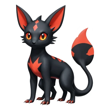 Salandit-Umbreon-Litten-Hybrid (Full body) sticker