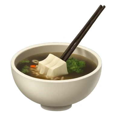 Japanese miso soup sticker