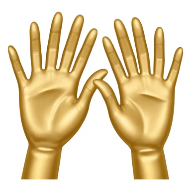 hand clapping with very long fingers like nicole kidmans hands clapping at the 2017 oscars sticker