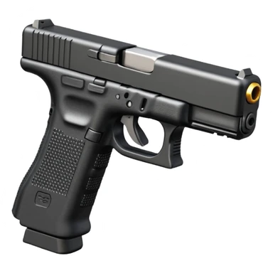 Glock 17 with an extended magazine (big magazine) sticker