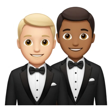 Wedding two men sticker