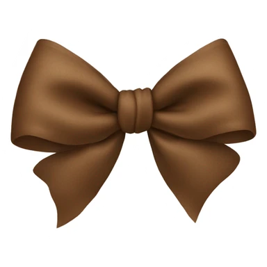 Bow in brown sticker