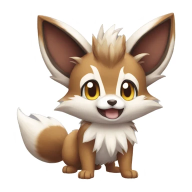 Furret Eevee Lycanroc sticker