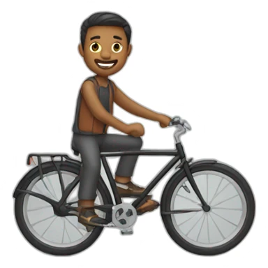 A man with bike sticker