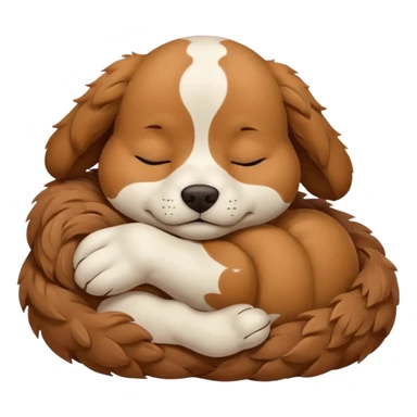 Doggy sleeping sticker
