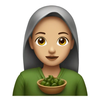 Girl with dolma sticker