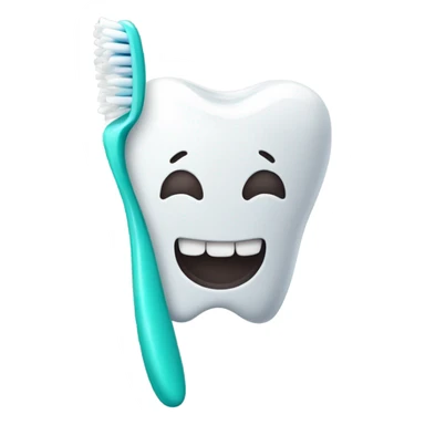 toothbrush and tooth sticker