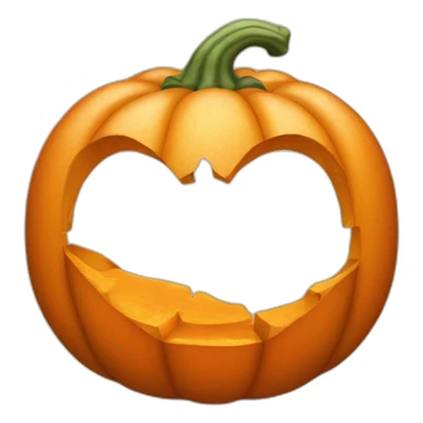 Orange pumpkin sticker