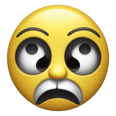 shocked yellow face sticker