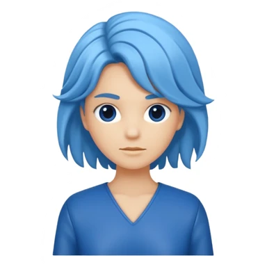 crea un avatar come personaggio AZUL sticker