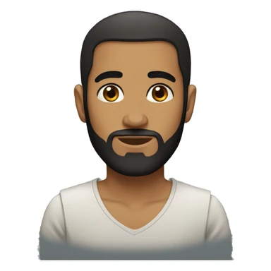 Egyptian vary short hair and beard sticker