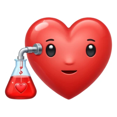 Laboratory heart emoji cute  sticker