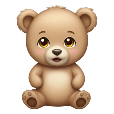 Baby bear sticker