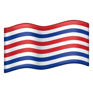 Thai flag with red, white, and blue horizontal stripes sticker