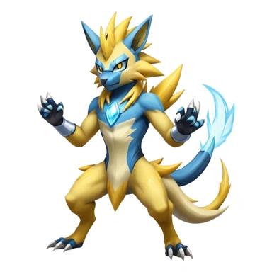 Shiny Epic Handsome Badass Manectric-Zeraora-hybrid (Full body) sticker
