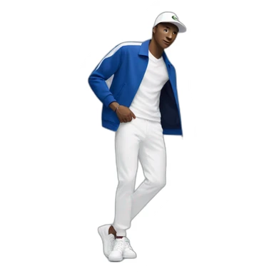 Guy using lacoste in baile funk sticker