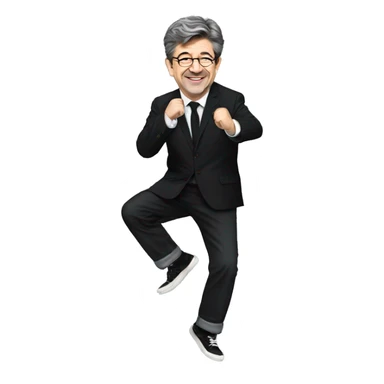 Jean Luc Mélenchon qui danse sticker